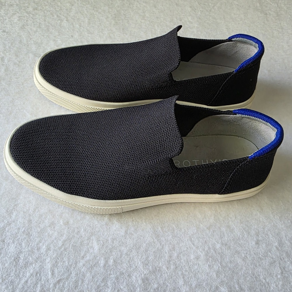 Rothy's Women's Black Slip-On Sneakers | Lightweight Casual Size 8 - Picture 2 of 9